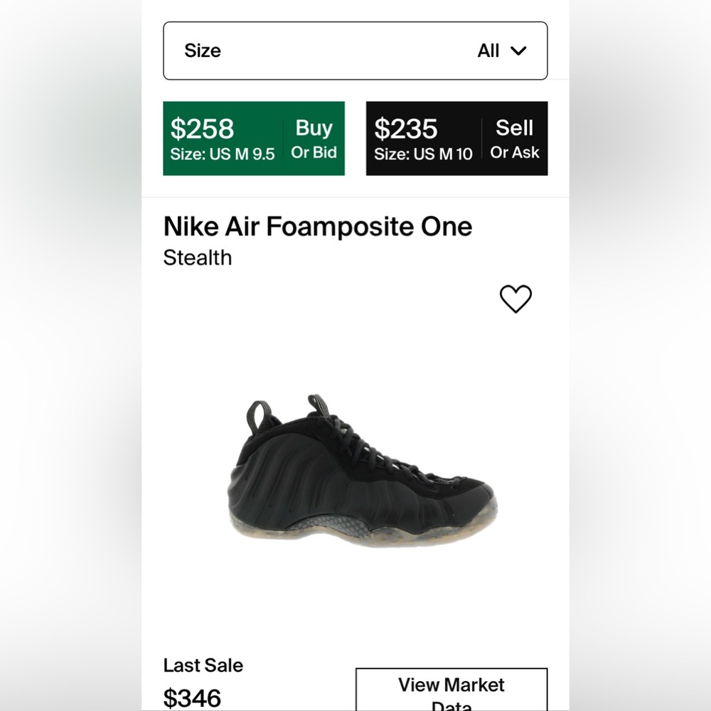 Nike Air Foamposite One Stealth Sneakers